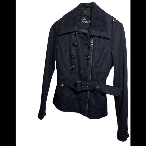 Guess Wool Blend Pea Coat. Size SP - Picture 2 of 13